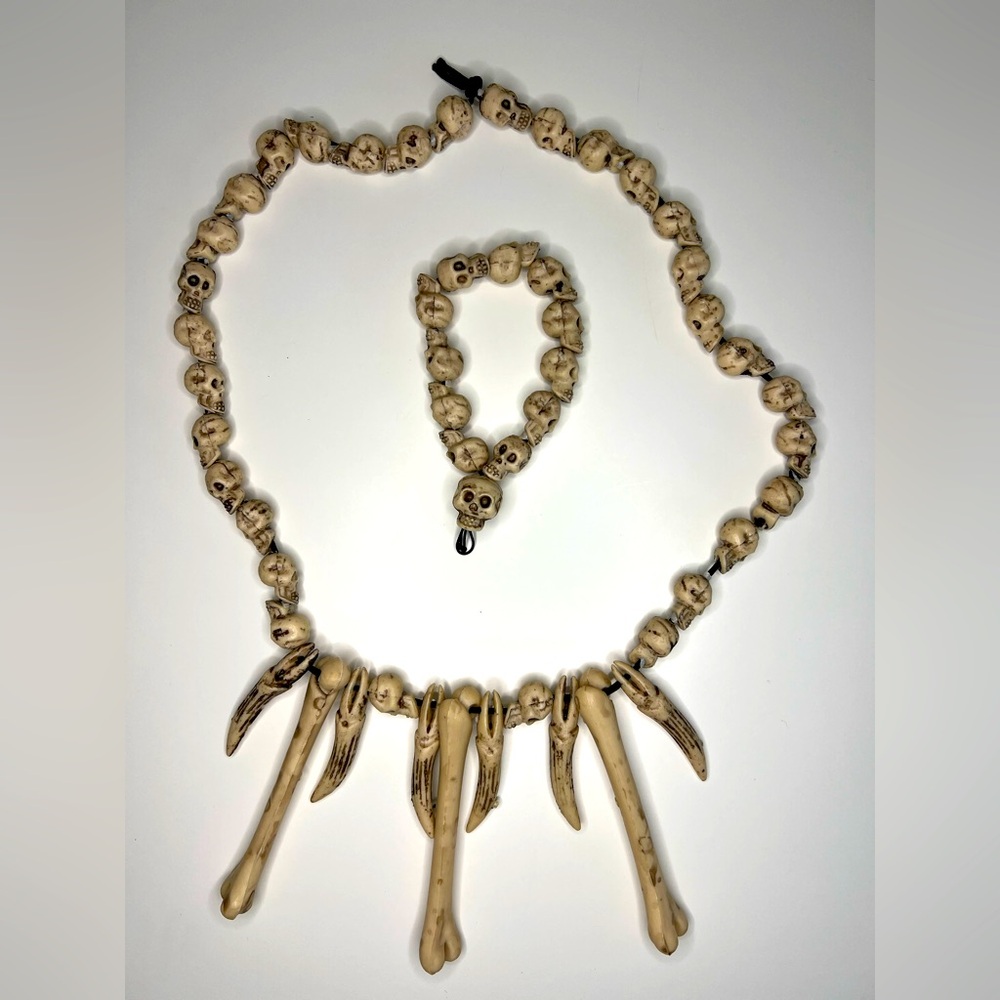 Bone-Inspired Necklace and Bracelet Set